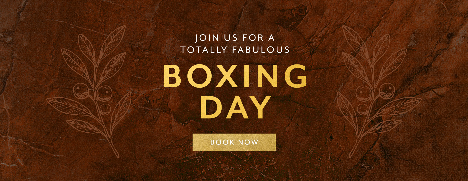 Boxing Day menu at The Corner House