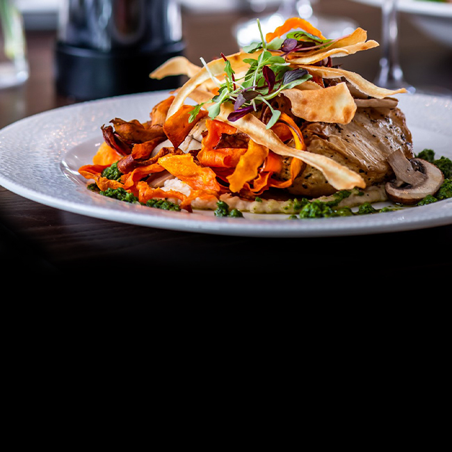 Vegan menu at The Corner House