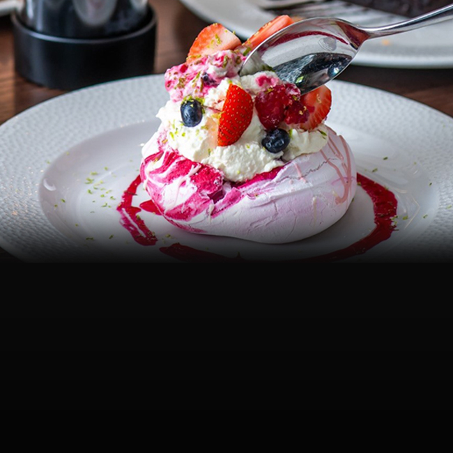 Dessert menu at The Corner House