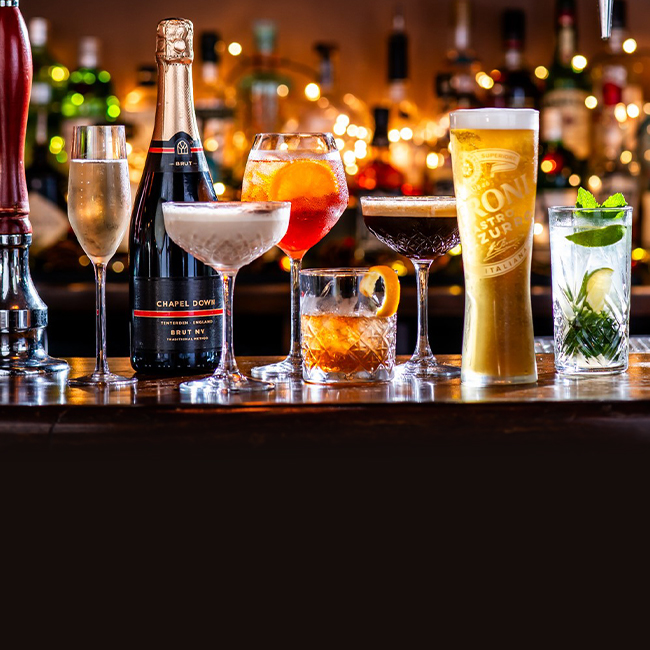 Wine & Drinks menu at The Corner House