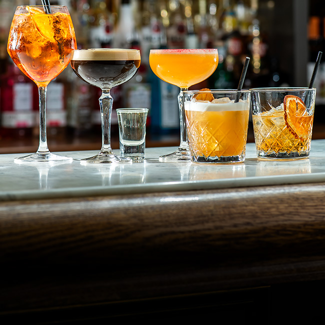 Wine & Drinks menu at The Corner House