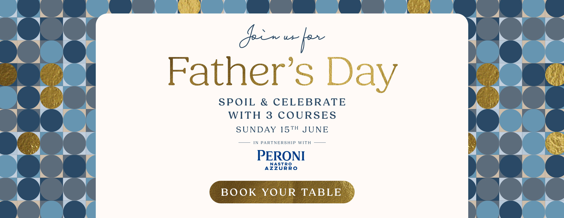 Father’s Day menu Cardiff