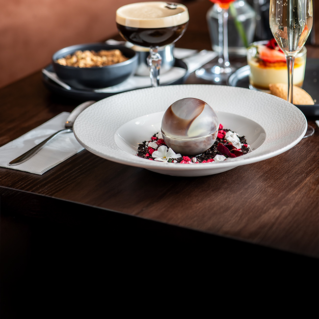 Dessert menu at The Corner House